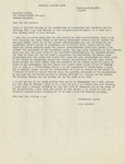 Letter from L. P. Benedict to Frank X. Holl by L. P. Benedict