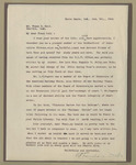 Letter from Theodore Debs to Frank X. Holl by Theodore Debs