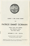 Brochure of Eugene V. Debs Award Dinner for Patrick Emmet Gorman