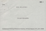 A.C.W.A Ruling by Amalgamated Clothing Workers of America