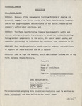 Resolution Sample by Amalgamated Clothing Workers of America