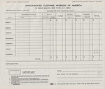 Organizer's Weekly Report by Amalgamated Clothing Workers of America