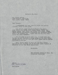 Arthur B. Keys Letter to Dennis Sparks