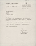 George A. Athanson Letter by George A. Athanson