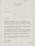 William Farah Letter