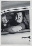 Man Smiling in Car