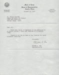 Letter from Milton E. Fox
