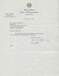 Letter from Fred J. Agnich