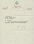 Letter from Samuel W. Hudson III