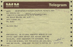 Telegram from Del Mileski