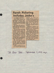 Farah Picketing Includes Joske's