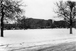 North Texas Agricultural College (N.T.A.C.) in snow by W. D. Smith Commercial Photography