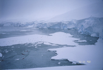 Sheets of ice in Antarctica.