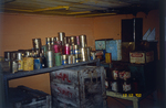 Interior of historic British base at Argentine Islands on Winter Island in Antarctica.