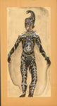 Costume design painting for Oberon