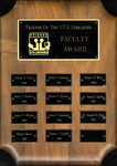 Friends of the UTA Libraries Faculty Award Plaque, 1996-2001