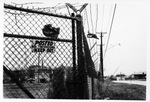 "Posted No Trespassing Keep Out" sign in the Como neighborhood of Fort Worth part of the "Ridglea Wall"