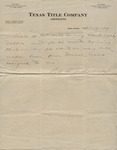 Texas Title Company Abstract Letter