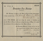Franchise Tax Receipt