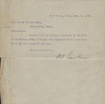 Fort Worth Driving Club Letter