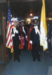 A photograph of five unidentified Caucasian men and two unidentified African American men