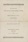 "Ohio Baptist State Sunday School" and "Ohio State B.Y.P.U." Convention
