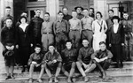 Group of cadets in uniform at Grubbs Vocational College