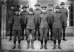 Group of cadets in uniform at Grubbs Vocational College