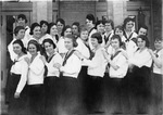 Group of female students in school uniform at Grubbs Vocational College