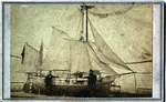 Carte de visite of sailing ship, 1870; "City of Ragusa"