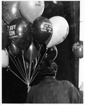 Balloons were handed out to kids at Joske's department store, San Antonio, Texas