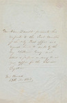 Letter to the Post Master by Isaac Van Zandt