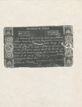 Treasury Voucher by The Republic of Texas