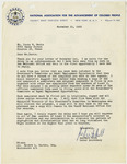 Letter from Percy H. Williams to Ivory M . Davis by Percy H. Williams