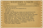 Western Union telegram From December 7. by Clifford W. Potter