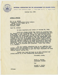 Correspondence from Robert Lee Carter to Christopher Columbus Henry and Ivory M. Davis by Robert Lee Carter