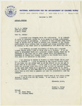 Correspondence From Ivory M. Davis to Hobart Taylor by Ivory M. Davis