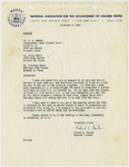 Correspondence from Christopher Columbus Henry to Robert Lee Carter by Christopher Columbus Henry