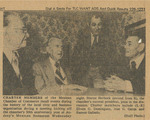 Newspaper Clipping Picturing Members of the Mexican Chamber of Commerce