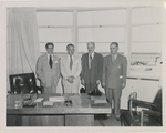 Photograph of unidentified men at the Fort Worth Airport