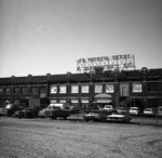 February 1970, Texan and Beauty School Buildings being Torn Down by Jack Fleming