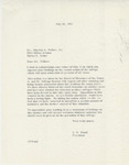 Correspondence from Arlington State College President Dr. Jack R. Woolf to Charles A. Felker, Jr. by Jack R. Woolf and Charles A. Felker Jr.