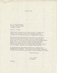 Correspondence from Arlington State College President Dr. Jack R. Woolf to W. Harold Watson by Jack R. Woolf and W. Harold Watson