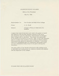 Memorandum from Jack R. Woolf sent to faculty and staff of Arlington State College announcing integration of the college by Jack R. Woolf