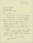 Correspondence sent from [Earl Beaudon] Jr. from Dallas, Texas to Arlington State College President Dr. Jack Royce Woolf