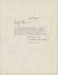Correspondence sent from Carolyn Mitchell from Dallas, Texas to Arlington State College President Dr. Jack Royce Woolf.