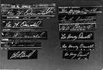 Comparison study of Lee Harvey Oswald signatures; composed by Jack White