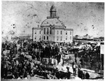 Tarrant County courthouse on Market Day in Fort Worth, Texas