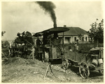 Street car construction in Arlington Heights, Fort Worth, Texas