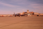 Tarmac and passenger terminal at Amon Carter Air Field, ca. 1950s